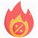 Feuer Heiss Verkauf Symbol