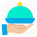 Essen Party Kellner Symbol