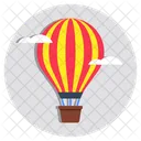 Heissluftballon Feuerballon Abenteuerballon Symbol