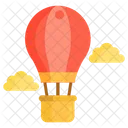 Heissluftballon Feuerballon Fallschirmballon Symbol