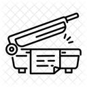 Heisssiegelgerat Heisspresse Maschine Symbol