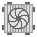 Kuhlung Motor Lufter Symbol