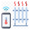 Heizung Elektronisch Temperatur Symbol