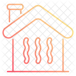 Heizung für das Haus  Symbol
