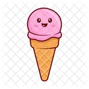 Helado Kawaii Postre Icon