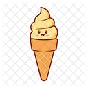 Helado Kawaii Postre Icon