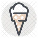 Helado Cono Crema Icono