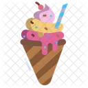 Helado Cono De Helado Dulce Icon