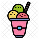 Helado Fiesta Vacaciones Postre Dulce Icon