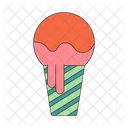 Helado Objeto De Decoracion De Verano Cono De Helado Icono