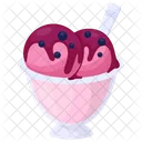 Frambuesa Helado Yogur Icono