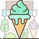 Helado De Menta Cono De Helado Helado Icono