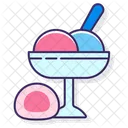 Helado De Mmochi Helado De Mochi Tazon De Helado Icono