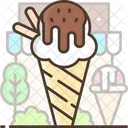 Helado De Vainilla Vainilla Cono De Helado Icono