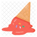 Helado derretido  Icono