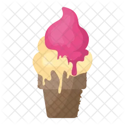 Helado derretido  Icono