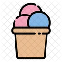 Helado en cono  Icono