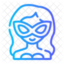 Heldin Mädchen  Symbol
