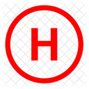 Helicopter H Parking Icon
