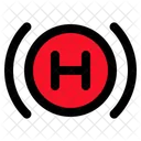 Helicopter Heliport Letter H Icon