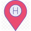 Helicopter Location Compass Map Icon