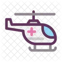 Medical Sain Helicoptere Icône