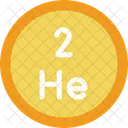 Helio Tabela Periodica Quimica Ícone