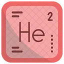 Helio Quimica Tabela Periodica Ícone
