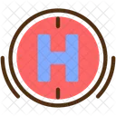 Helipad Helicopter Landing Pad Aircraft Landing Area Icon