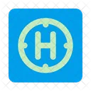 Heliport Letter H Helicopter Icon