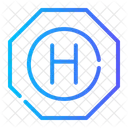 Heliport Helicopter Letter H Icon