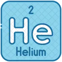 Helium Chemistry Periodic Table Icon