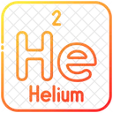 Helium Chemistry Periodic Table Icon