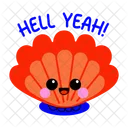 Hell Yeah Sea Shell Mollusk Icon