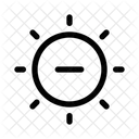 Helligkeit niedrig  Symbol