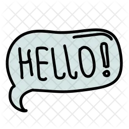 Hello Icon - Download in Doodle Style