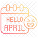 Hello april  Icon