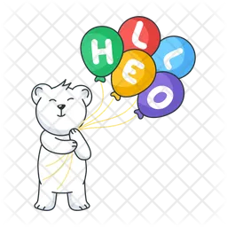 Hello Bear  Icon