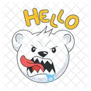 Hungry Bear Hello Bear Creepy Bear Icon