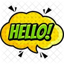 Hello Speech Bouble Chat Bouble Icon