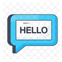 Hello Message Text Communication Icon