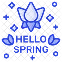 Hello Spring Season Icon