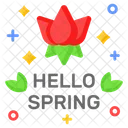 Hello Spring Season Icon