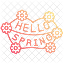 Hello spring  Icon