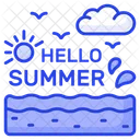 Hello Summer Season Icon