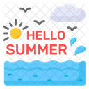 Hello Summer Season Icon