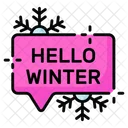 Hello Winter Season Icon