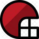 Helm Sporthelm Geschutzt Symbol