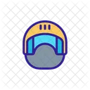 Canoeing Helmet Contour Icon