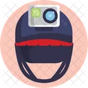 Helmet Camera Safety Icon